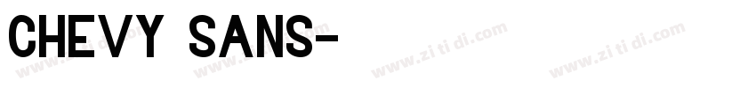 chevy sans字体转换